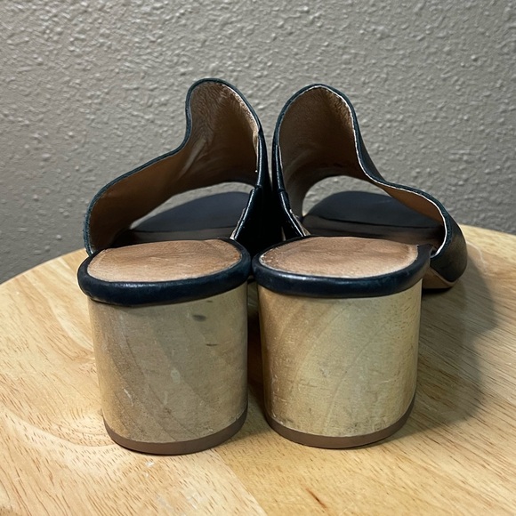 MADEWELL The Devon Black Leather Open Toe Heeled Slip On Mules Women’s 8.5 - Picture 8 of 16